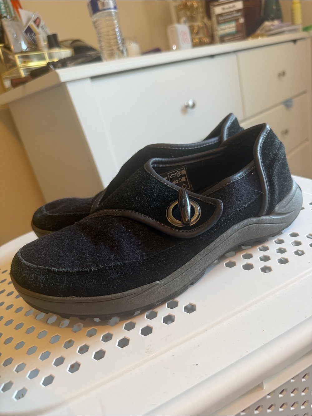 Lands' End Black Women's Comfort Slip-On Loafers